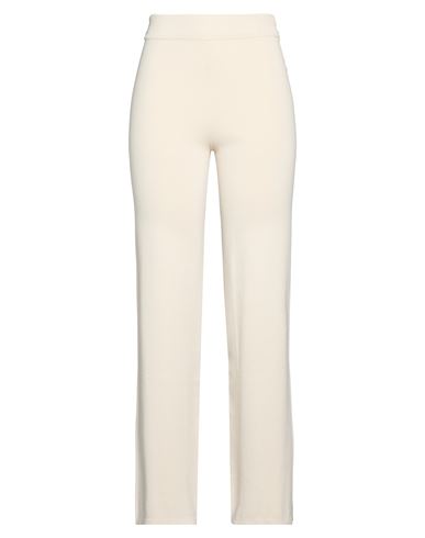 Woman Pants Ivory Size 8 Cotton