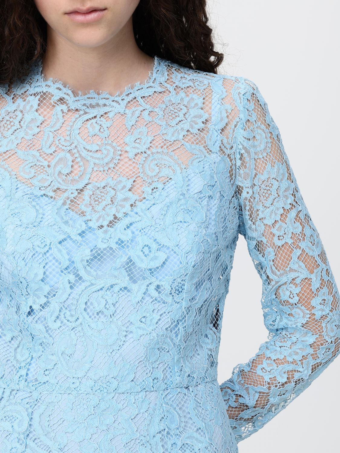 Dress Woman color Gnawed Blue