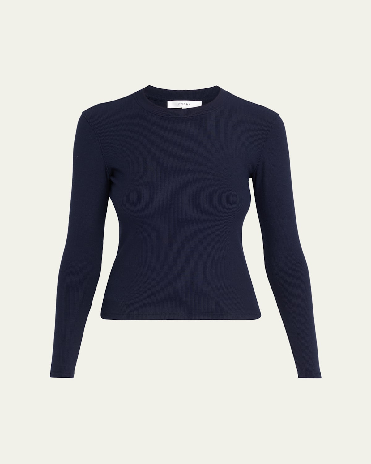 The Long-Sleeve Ribbed Crewneck Top