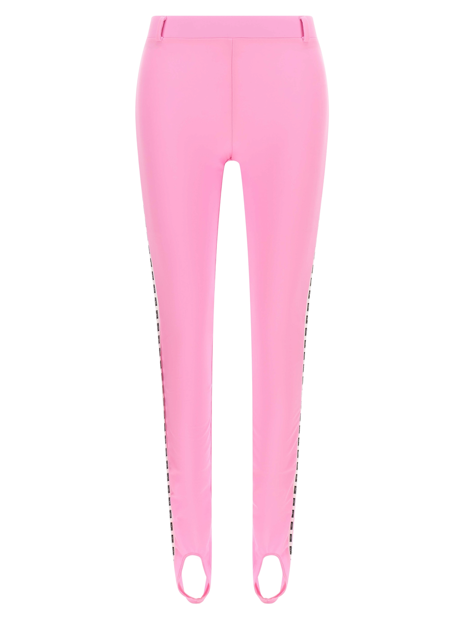 Logo-Striped Stretch Lycra Leggings — Pink