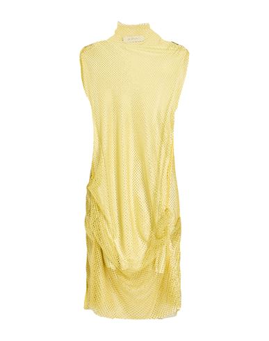 Woman Mini dress Pastel yellow Size M Polyester, Elastane