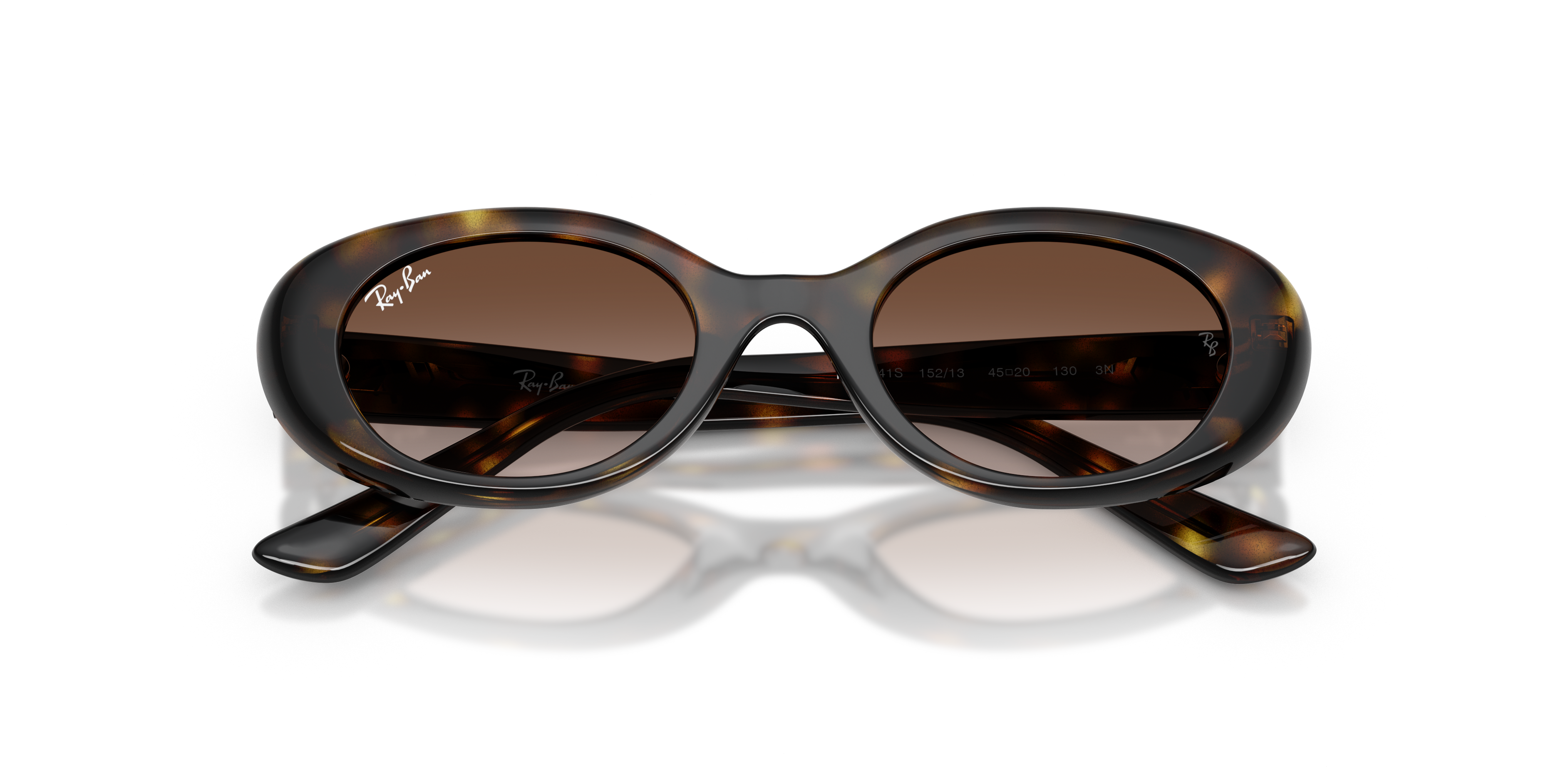 Ray - Ban Kid Ray - Ban RJ9141S 152/13 Sunglasses Injected Turtle Brown Round Normal Nuanced