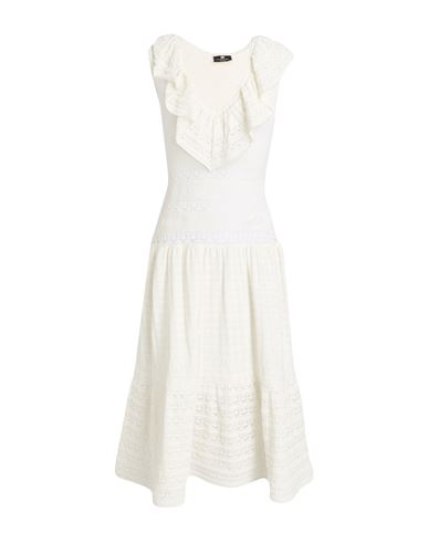 Woman Midi dress Ivory Size 4 Viscose, Polyester