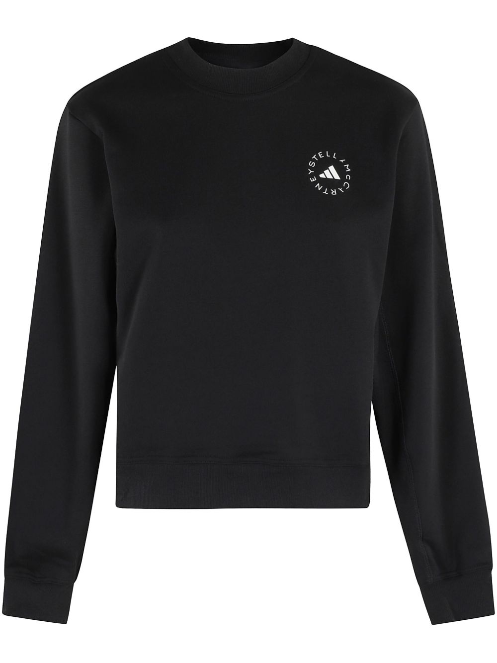 Logo-Print Cotton Sweatshirt — Black