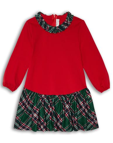 Kid Girl Kids' dress Red Size 10 Viscose, Polyamide, Elastane