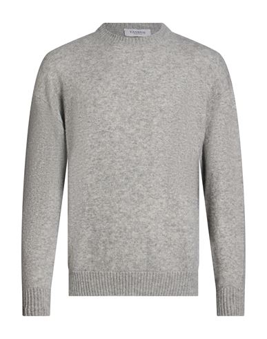Man Sweater Light grey Size 36 Cashmere, Silk, Polyester