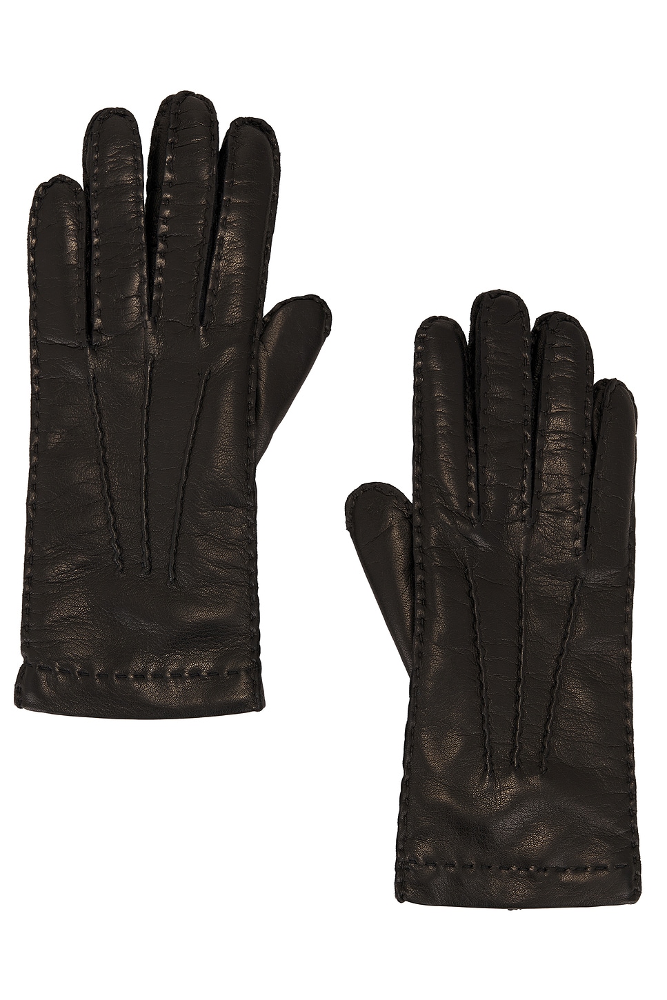 Miu Miu Nappa Short Gloves in Nero - Black. 5.5 also in