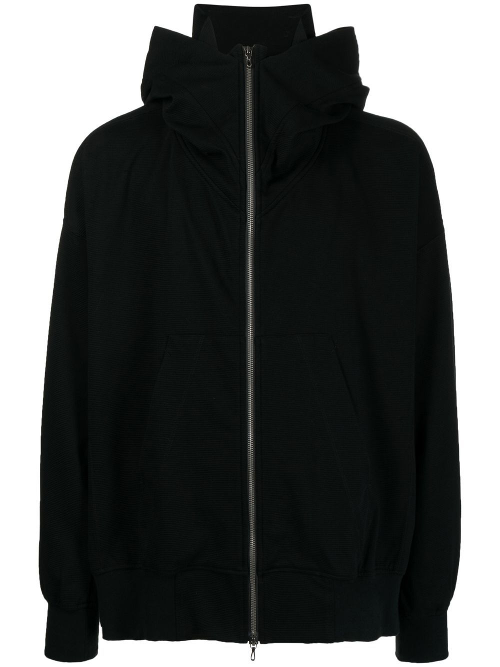 Dusk zipped hoodie - Black