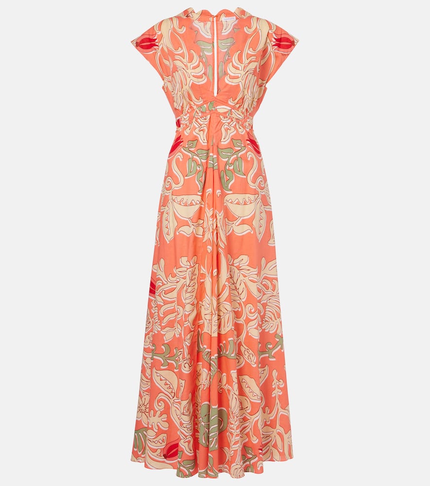 Noreen printed cotton maxi dress