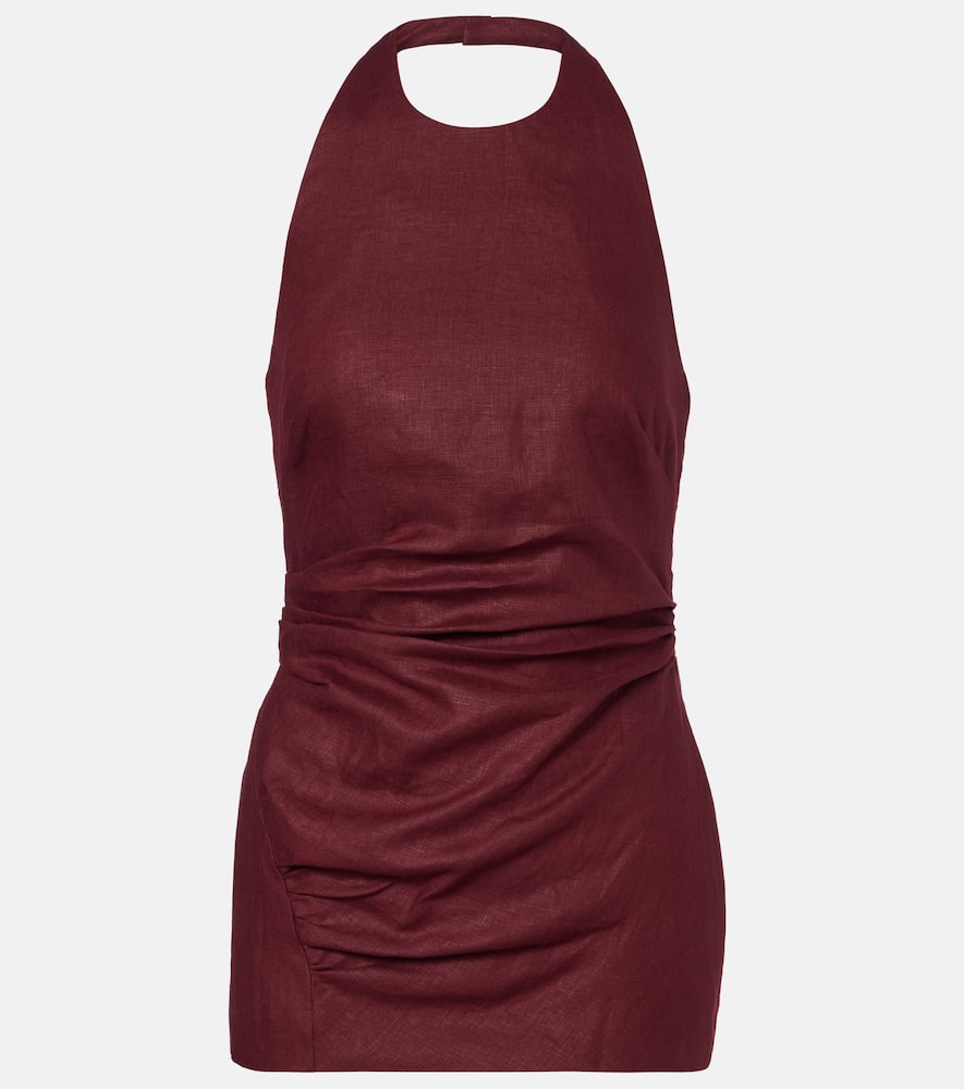 Fia halterneck linen top