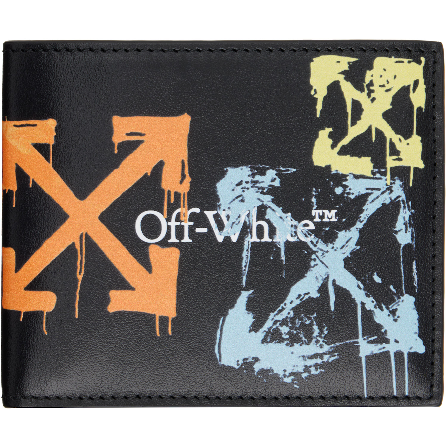 Black Bookish Arrow Spray Bifold Wallet