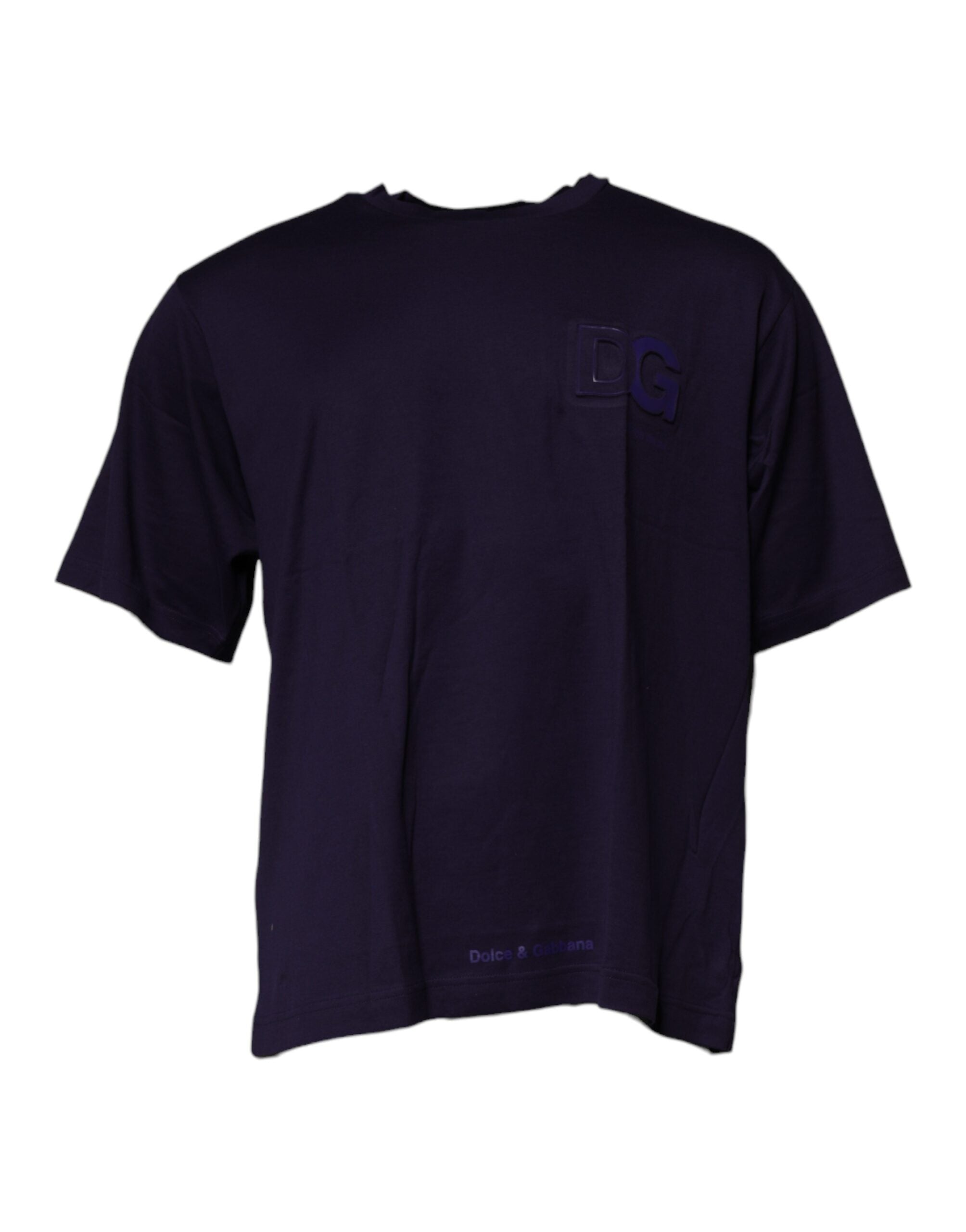Logo-Embroidered Cotton T-Shirt — Navy