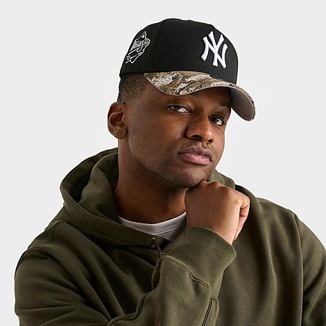 New York Yankees MLB 9FORTY A-Frame RealTree Snapback Hat in Black/Realtree Camo