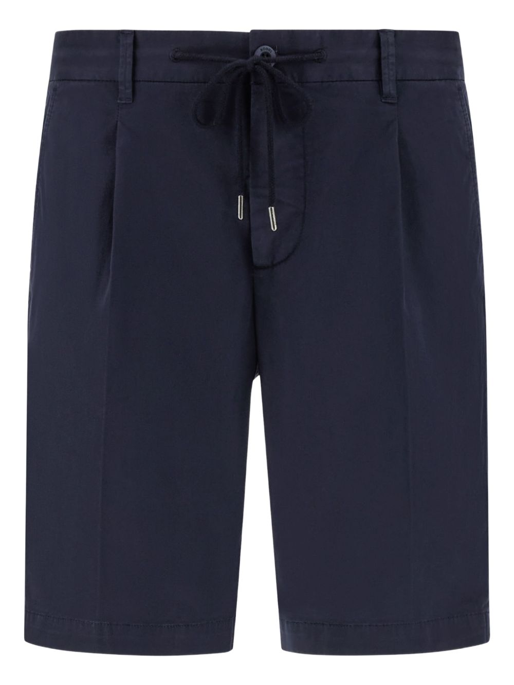 Boggi Milano Stretch Cotton Summer Bermuda Shorts - Blue