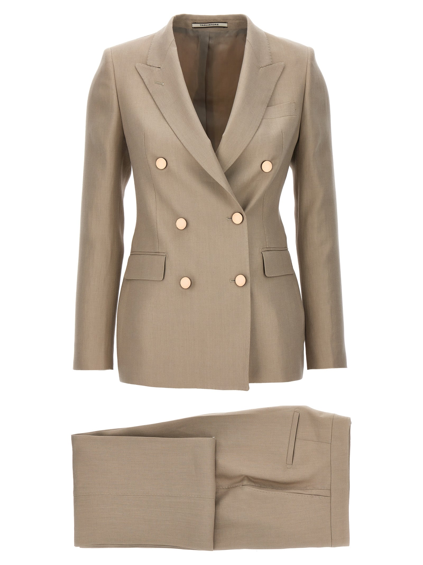 -T-Parigi Blazer And Suits Beige-Donna