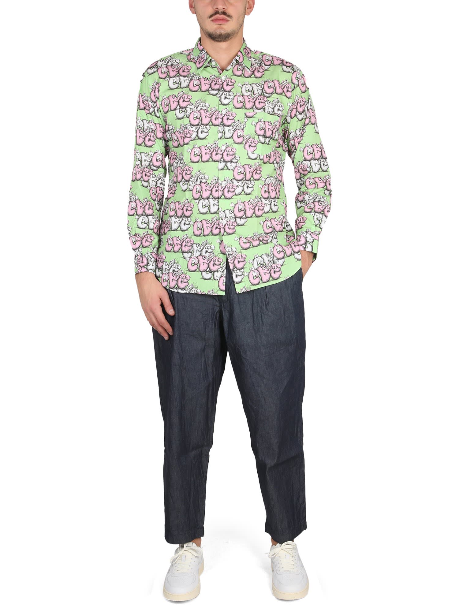 Shirt With Print X Kaws