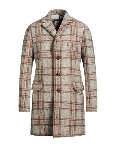 Man Coat Grey Size 38 Polyester, Acrylic, Virgin Wool, Elastane
