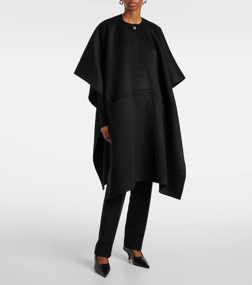 Doublé scarf-detail wool coat