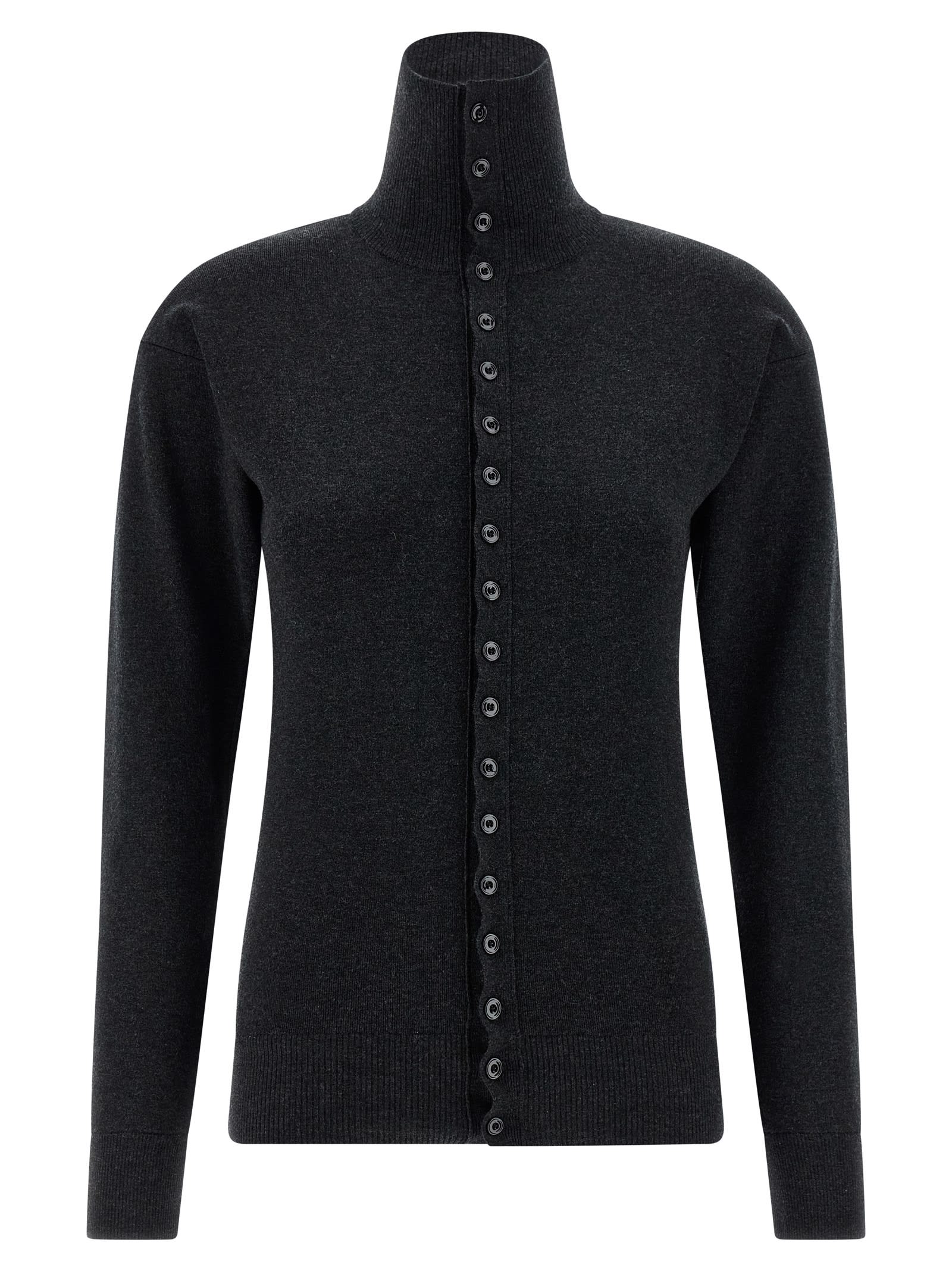 'Buttoned Fitted' Cardigan