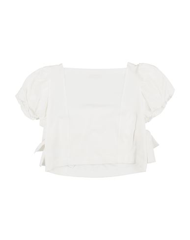Kid Girl Top White Size 14 Cotton, Elastane