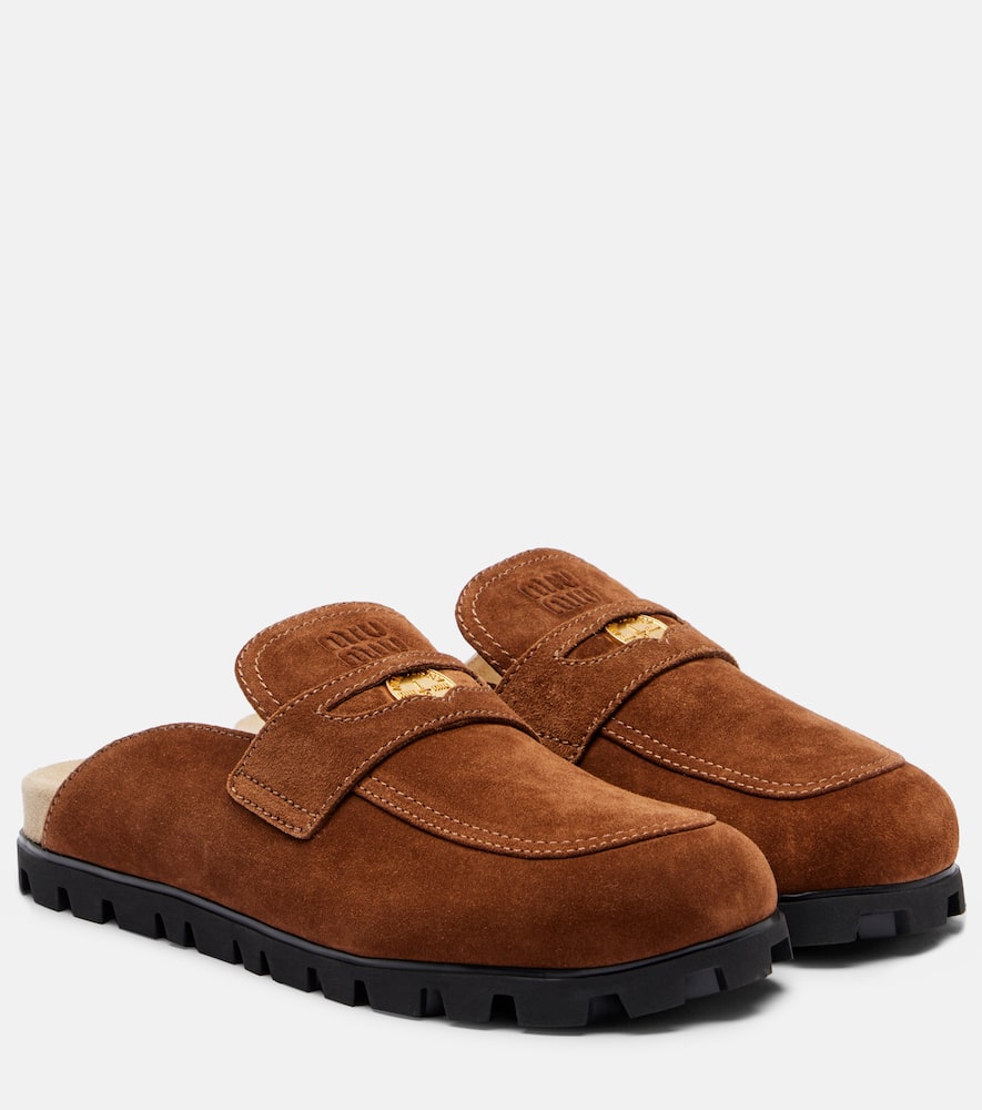 Oliva suede mules