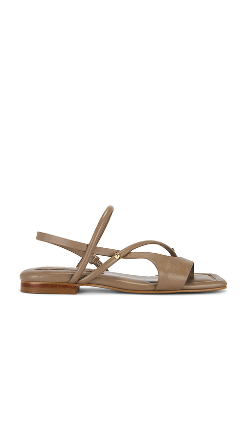Nora Lozza Laya Sandal in Taupe. 6. Also , 7
