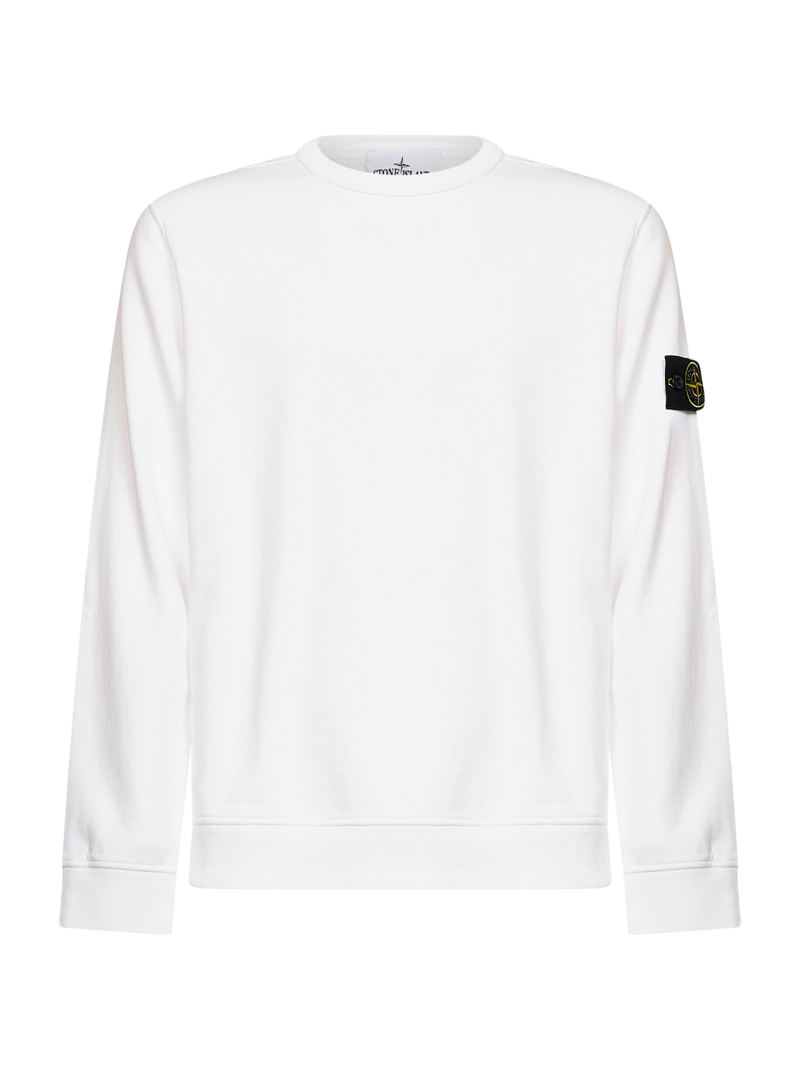 Logo-Patch Crewneck Sweatshirt — White