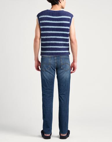 Man Jeans Blue Size 31 Cotton, Elastane