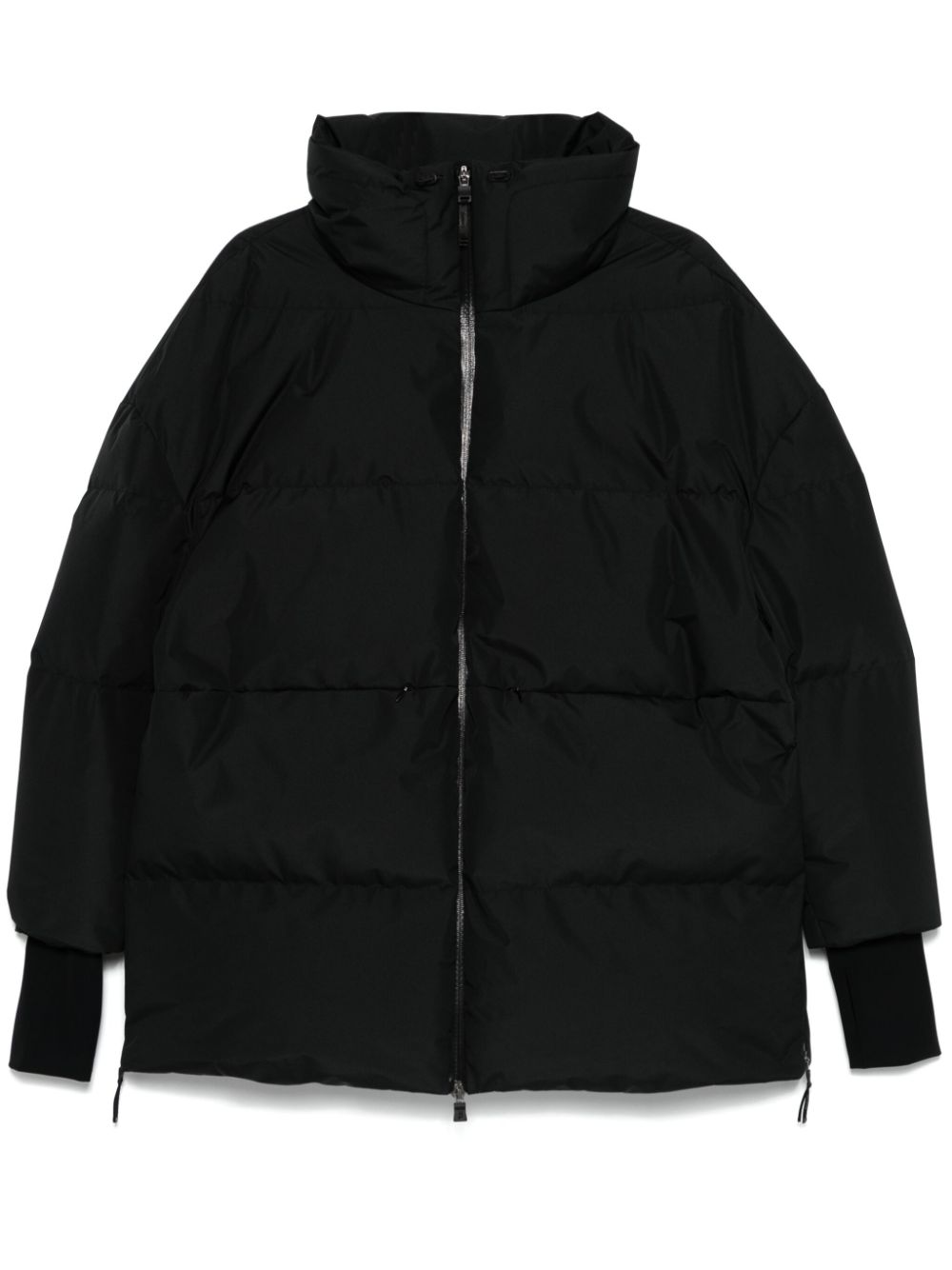 Layered puffer jacket - Black
