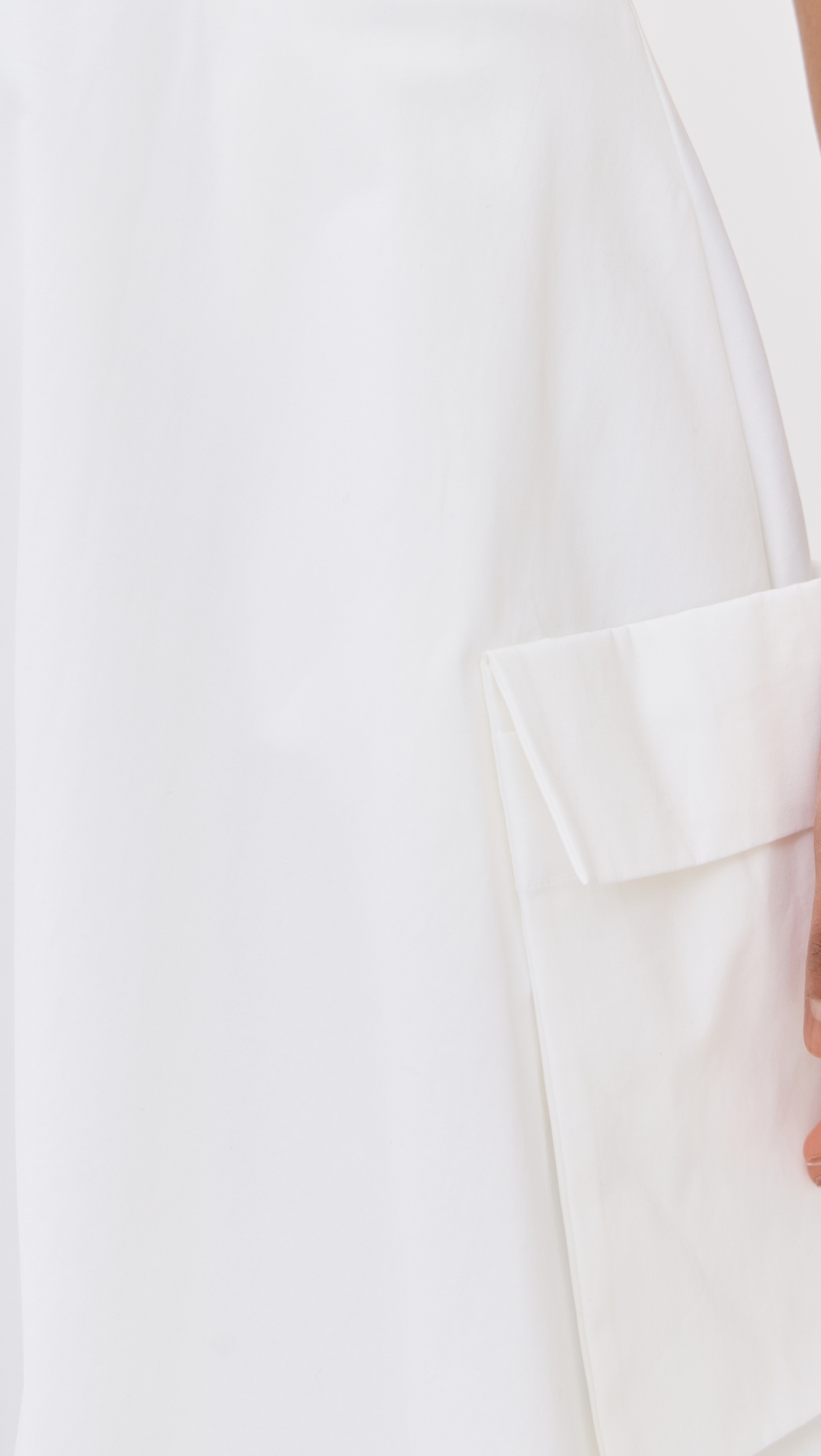 Tibi Bio Twill Bubble Skirt Optic White