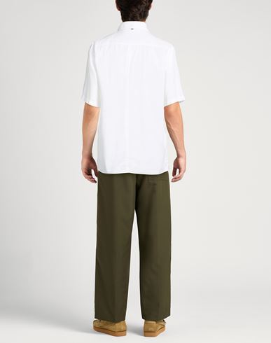 Man Shirt White Size S Cotton, Lyocell