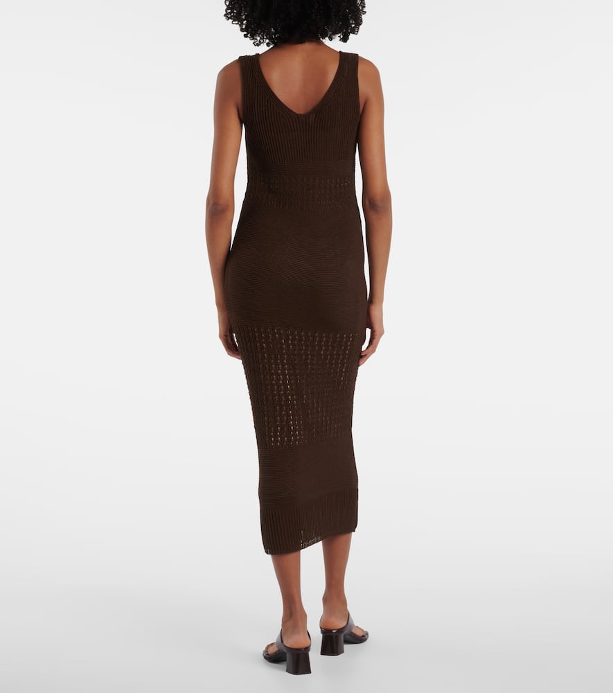 Valois knitted cotton-blend maxi dress