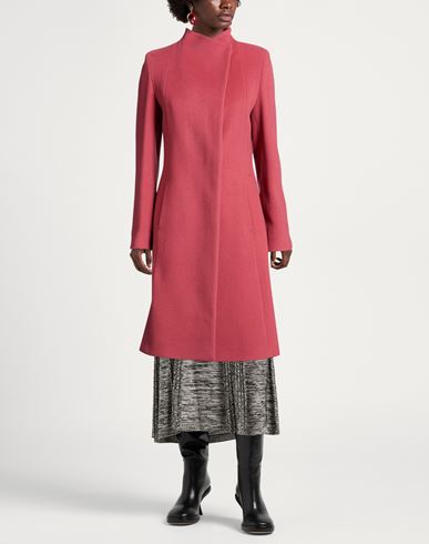 Icons Woman Coat Antique rose Size 2 Virgin Wool, Cashmere
