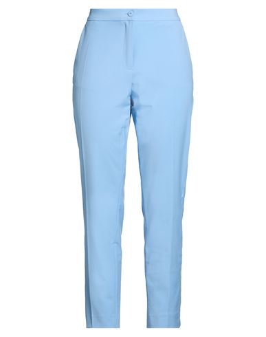 Caractère Woman Pants Light blue Size 10 Polyester, Viscose, Elastane