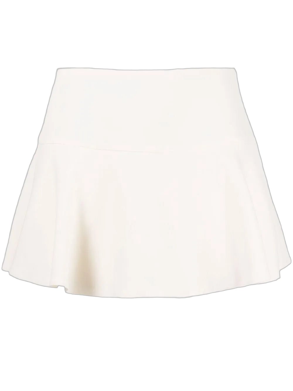 Flared-Effect Mini Skort — White