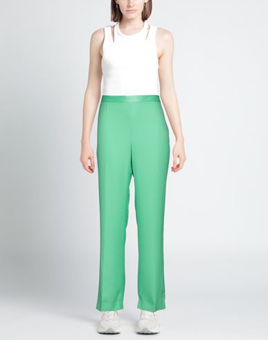 Woman Pants Light green Size 8 Polyester