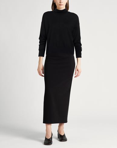 Woman Turtleneck Black Size 10 Merino Wool