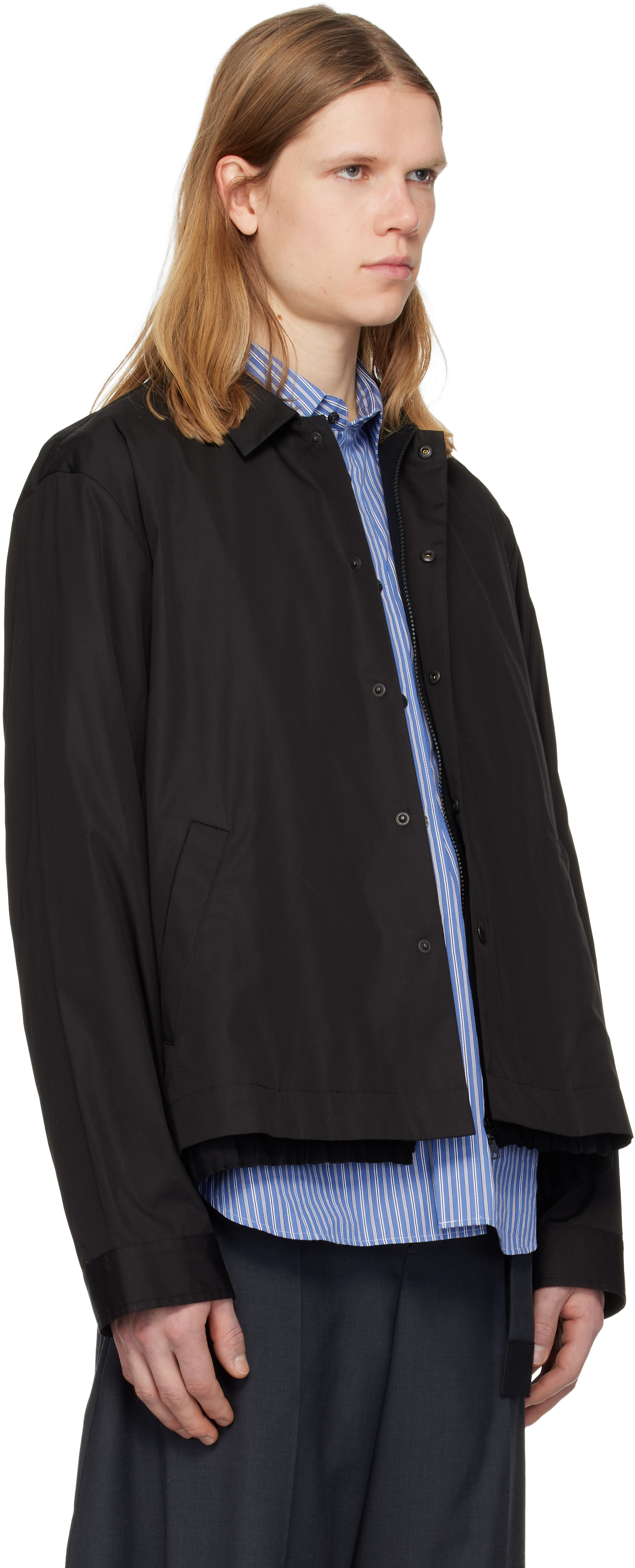 Black Poplin Jacket