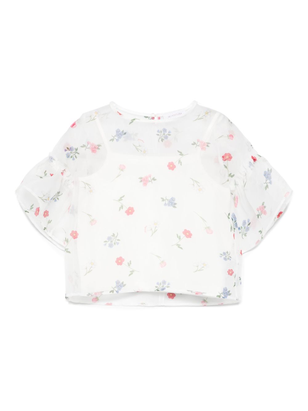 Floral-print blouse - White