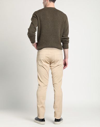 Man Jeans Beige Size 32 Cotton, Polyester, Elastane
