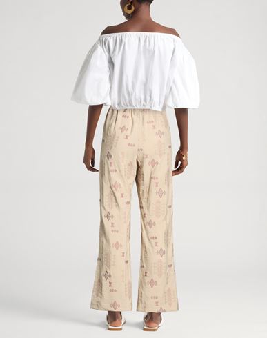 Woman Pants Beige Size S Rayon, Polyester, Nylon