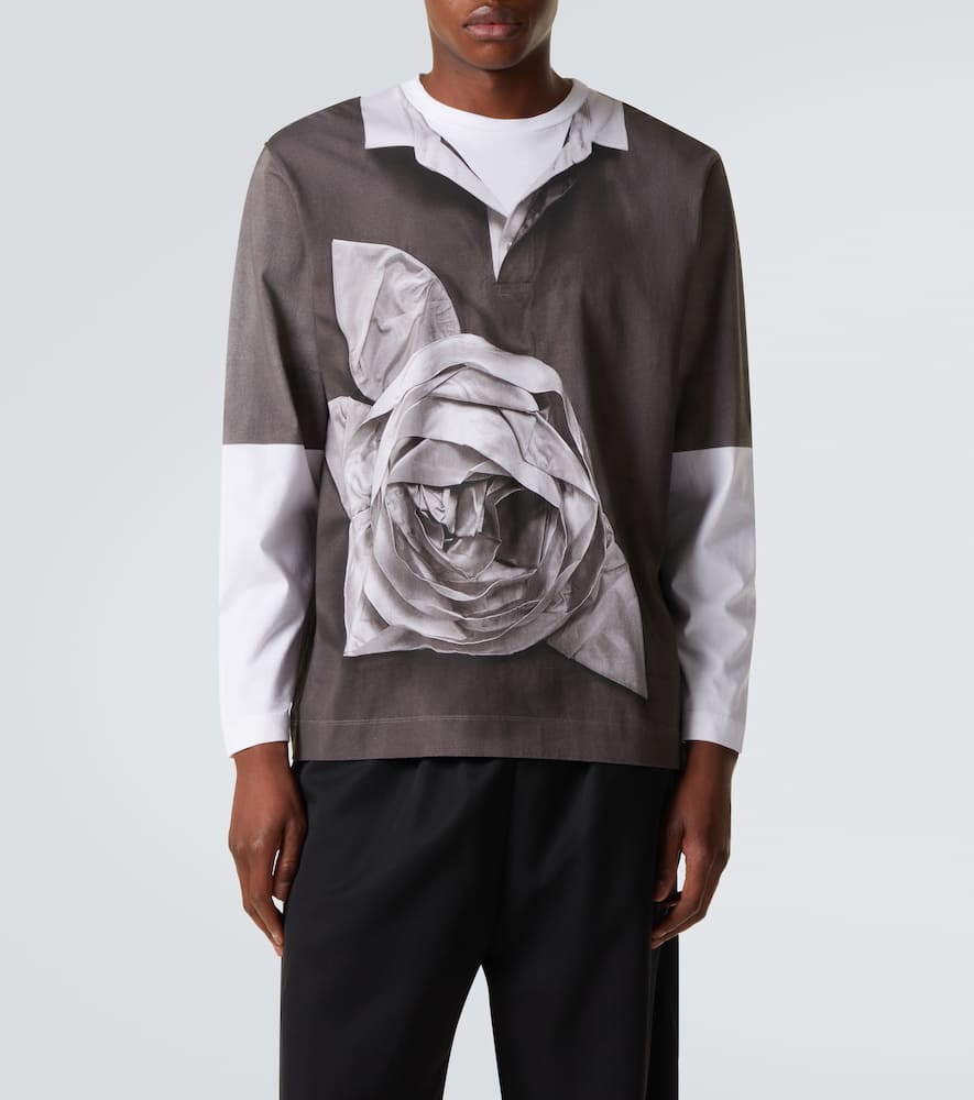Printed cotton jersey T-shirt