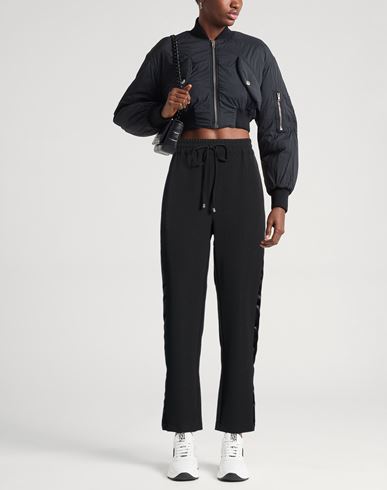 Woman Pants Black Size 4 Polyester, Elastane
