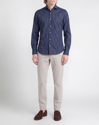 Man Shirt Navy Size M Cotton