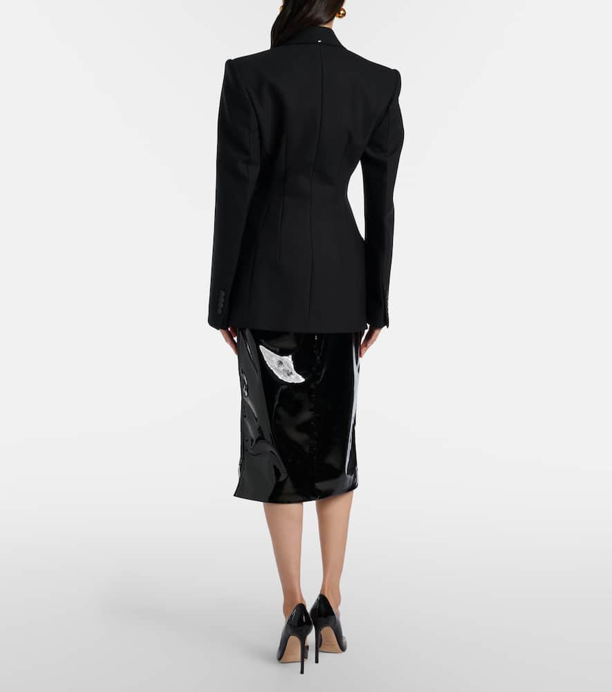 Samantha coated pencil skirt