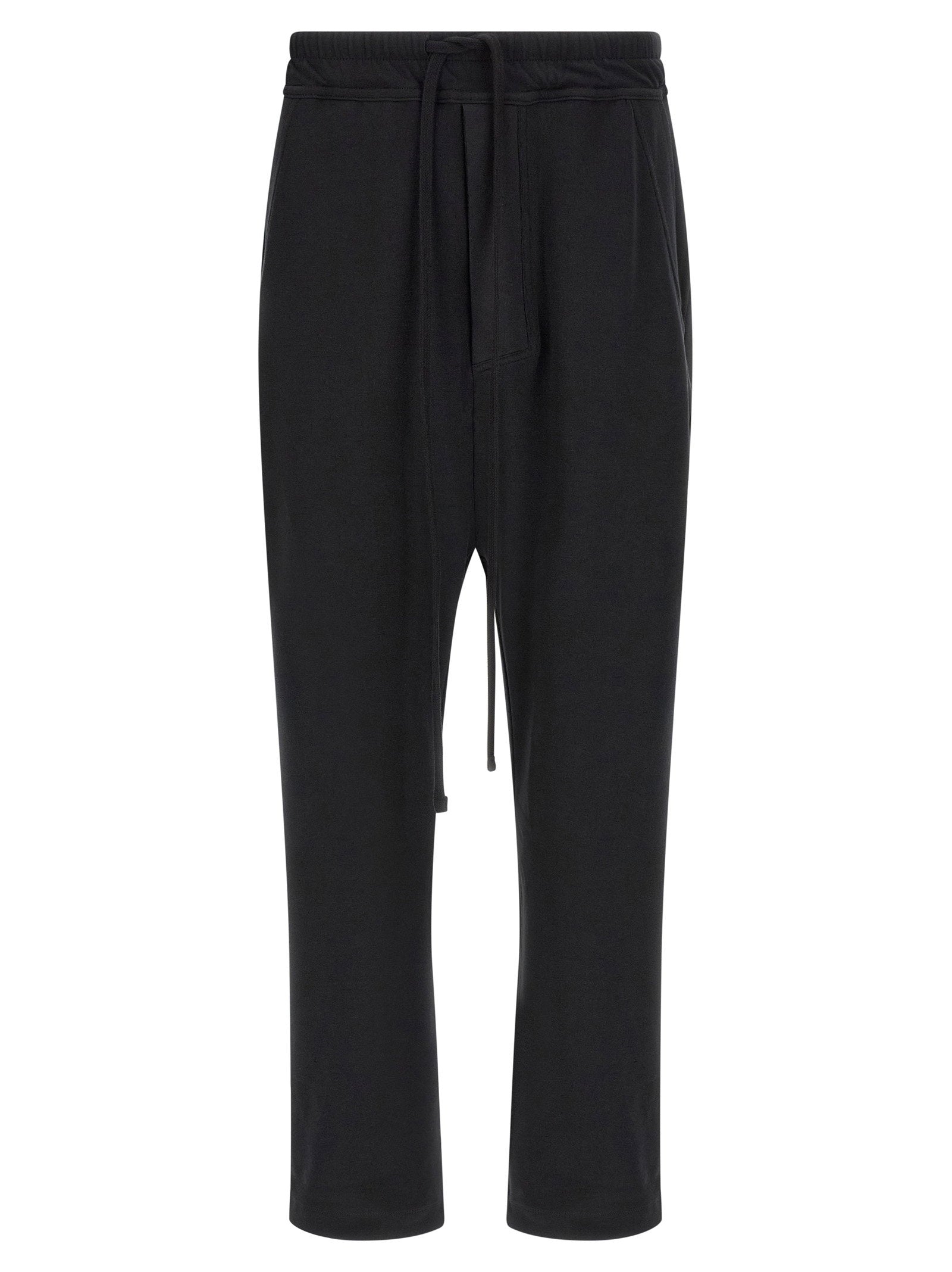 Organic Cotton Jersey Joggers — Black