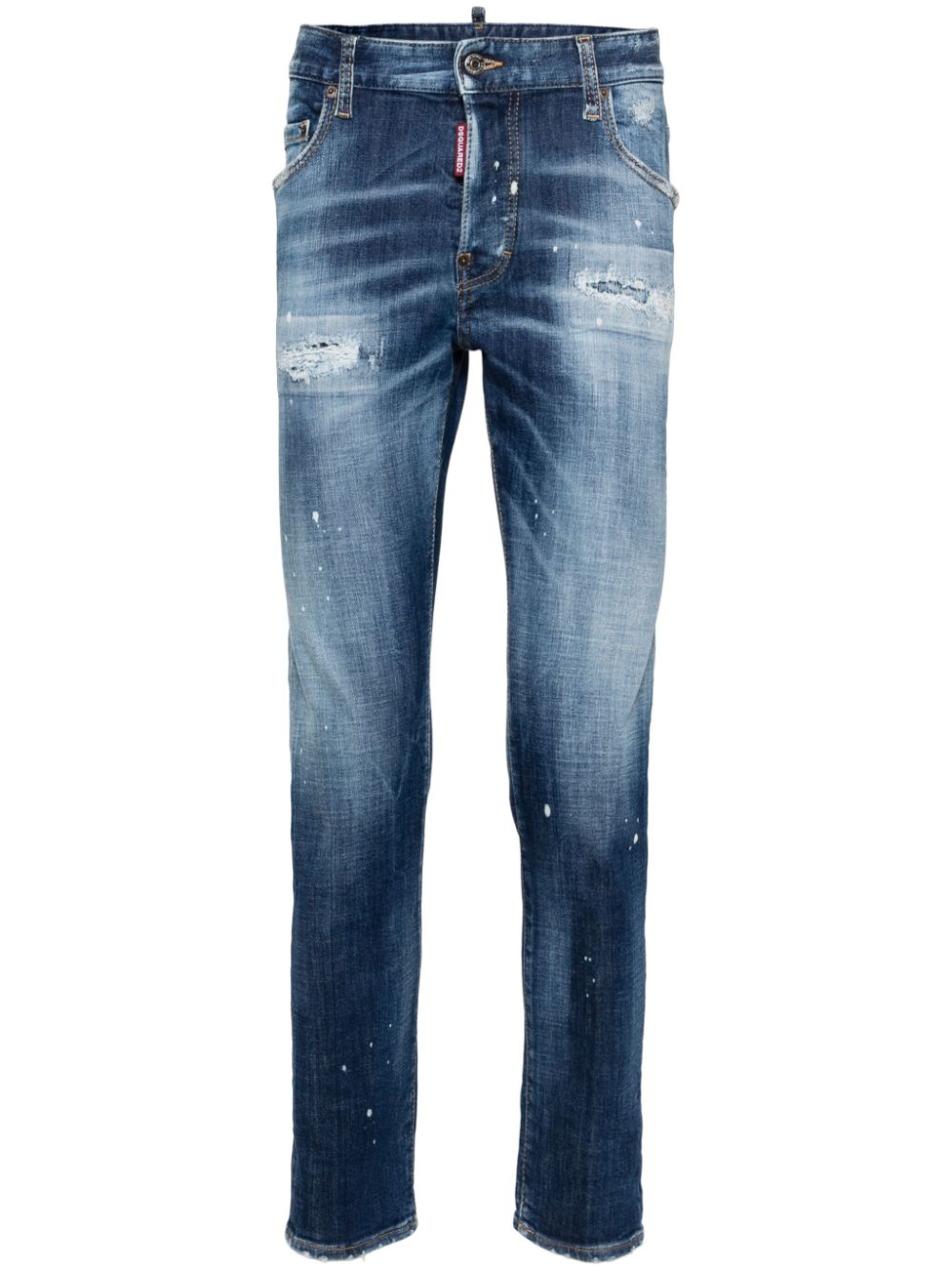 Skater distressed skinny jeans - Blue