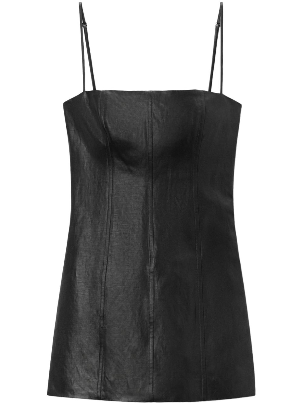 Square-neck minidress - Black