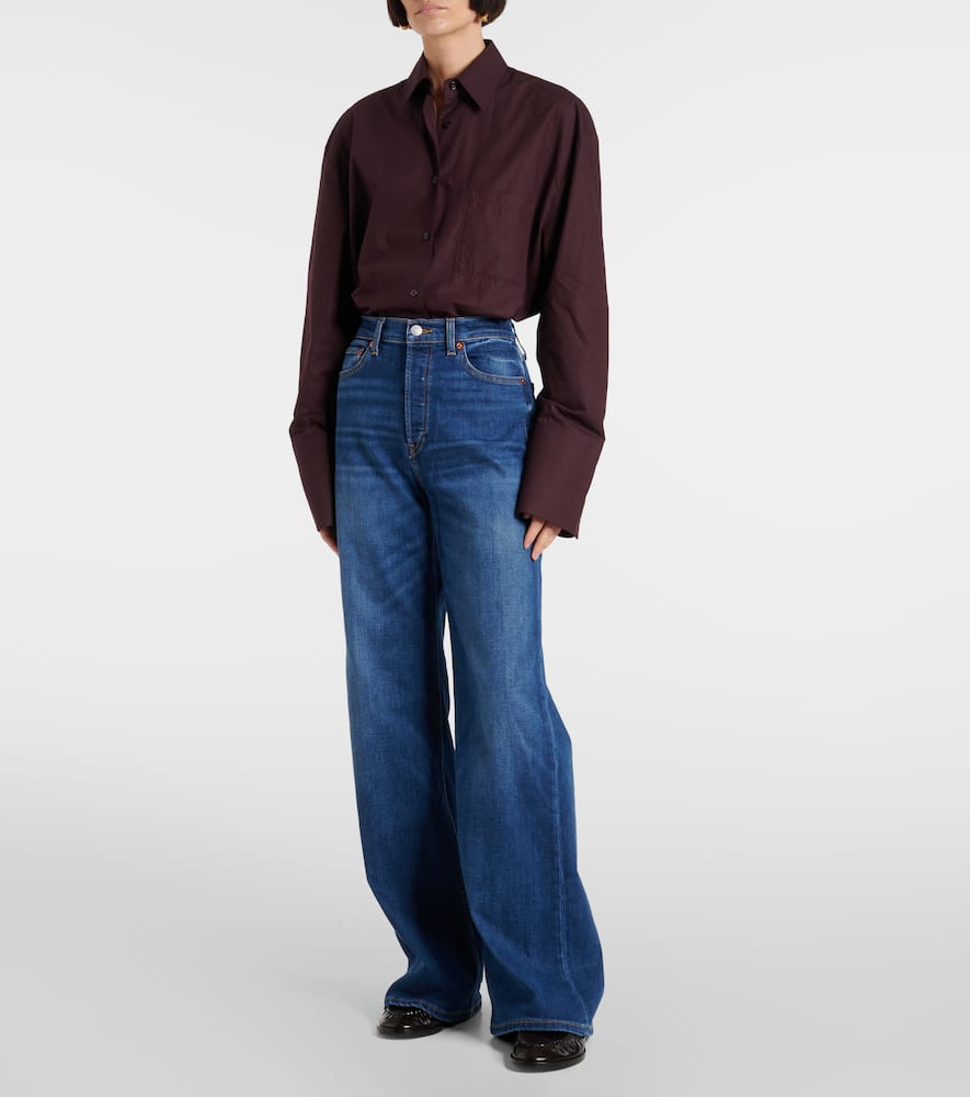 '70s high-rise wide-leg jeans