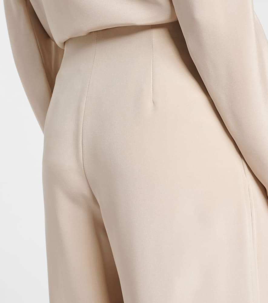 Palude pleated silk-blend wide-leg pants